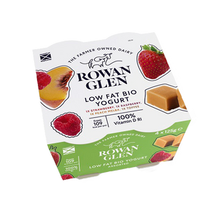 Rowan Glen low fat Yogurts x4 mix